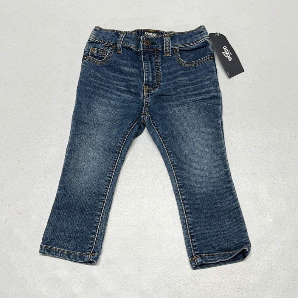 😍 NWT 😍 Osh Kosh B’gosh boy’s Blue Jeans sz 12-18M